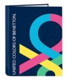 Benetton Hearts Folio 4 Mixed Ring Binder