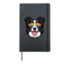 Bernese Mountain Dog LGBTQ Pride Month Hardcover Journal, Black