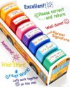 Bertiveny Teacher Stamps for Grading Classroom,Teacher Appreciation Gifts Parents Signature Teacher Self-Inking Stamps Set with 8 PCS Motivation Stamps for Homework School Must Have(School Bus Stamp)