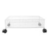 BESPORTBLE Bed Storage with Wheels 18.5 Inch White Rolling Bin