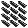 BESPORTBLE Storage Basket Pp with Compartments 12pcs Rectangular Black