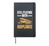 Best Airplane For Men Women Kids Pilot Aviation Flight Hardcover Journal, Black