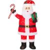 Best Choice Products 3ft Lighted Pop-Up Santa, Outdoor Christmas Holiday Decoration w/ 120 LED Lights, Twinkling Candy Cane, Gift Box, Hat