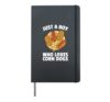 Best Corn Dog Design For Men Boys Kids Sausage Corndog Lover Hardcover Journal, Black