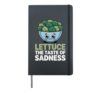 Best Lettuce Design For Men Women Veggie Lettuce Lover Hardcover Journal, Black