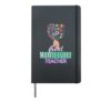 Best Montessori Teacher Flowers Learning And Education Hardcover Journal, Black
