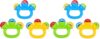 BESTonZON 6-Pack Baby Rattles & Jingle Bells, Colorful Baby Musical Toys and Sensory Toys for Babies, Fun Musical Instruments for Toddlers 1-3