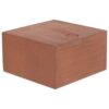 BESTonZON Wood Jewelry Box with Sliding Lid for Desktop Storage