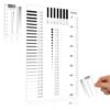 BESTOYARD High Precision Transparent Ruler for Flaw Detection and Measurement Tool Compact Design for Spot Inspection and Crack Analysis