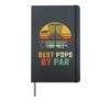 Best Pops By Par Fathers Day Frisbee Disc Golf Grandpa Gifts Hardcover Journal, Black