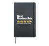 Best Random Guy Five Star Hardcover Journal, Black
