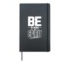 BE STRONG IN SPIRIT Motivational Quote for Inspiration Hardcover Journal, Black