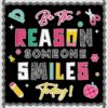 Be The Reason Someone Smiles Today Bulletin Board Set Back to School Classroom Decorations Positive Bulletin Board Composition Paper Cutouts for Kindergarten Preschool Chalkboard Wall Door Decor
