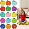 BEUNITONE 15PCS Fruit Carpet Circle Seats Back to School Floor Cushions