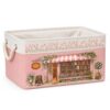 BEXOA Personalized Book Basket Custom Storage Basket of Birth Flower & Name