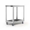 Bffcnl Stainless Utility Cart Tool Cart Mobile, 3-Inch Silent Wheels, 2-Layer Stainless Steel Cart