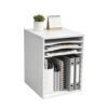 BGSHKAL 11 Compartment White Letter Size Vertical Desktop Sorter