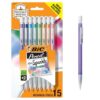 BIC Xtra-Sparkle Number 2 Mechanical Pencils With Erasers, Medium Point (0.7mm), 15-Count Pack, Cute Mechanical Pencils for Girls, Boys and Adults (Barrel Colors May Vary)