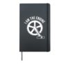 Bicycle Cycling MTB Mountain Bike Ich Bin Der Motor Hardcover Journal, Black