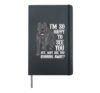 Big Dog Funny Dog for Men Women Hardcover Journal, Black