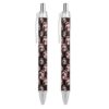 Bigfoot Printed Retractable Ballpoint Pens Black Ink Smooth Writing Silent Click Pen 2 PCS