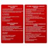 Bilingual Know Your Rights Cards English Spanish 4 x 6 Inch，1