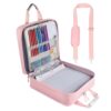 Binder Bag, 3 Inch Waterproof Multi Compartment Zipper Case, Messenger