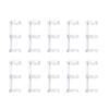 Binder Rings, 10Pcs Binder Rings Clips, 3 Ring Loose Leaf Binders Book, for Notebook Diary Photo Album Binding(White)