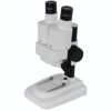 Binocular Optical Microscope Children Students Portable Science Experiment Microscope Set (Color : 20X white and standard) (20x White)