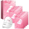 Bio-Collagen Overnight Face Mask, 8-Pack Transparent Transforming Hydrogel Sheet Masks for Glass Skin, Low-Molecular Collagen Hydrating & Firming Skincare, Deep Plumping Sleep Mask