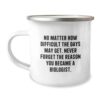 Biologist Keepsake Camping Mug for Him Birthday Gift