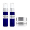 BIONOVA Anti-Aging Discovery Collection for Oily Skin with UV Chromophores | Skincare System with Cleanser, Cream Activator, and Treatment Cream, Made in USA