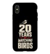 Birding 20 Years of Watching Birds Case for iPhone X/XS
