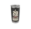 Birding 20 Years Of Watching Birds Stainless Steel Insulated Tumbler