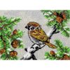 Bird Latch Hook Rug Kit Carpet Mat Needlework DIY Tapestry Yarn Hooking Craft with Crochet Color Pre-Printed Pattern Design for Adult Kid Crocheting Home Decoration (Color : C Size : 80 * 115cm) (D