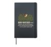 Bird Watcher Someone Who Stops Mid-Sentence In The Hedge Hardcover Journal, Black