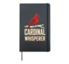 Bird Watching Cardinal Whisperer Hardcover Journal, Black