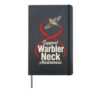 Bird Watching Support Warbler Neck Awareness Hardcover Journal, Black