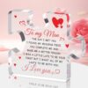 Birthday Gifts for Boyfriend Men to My Man Acrylic Block Puzzle