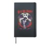 BITE ME BABY Pinup Girl with Bat Halloween cute Hardcover Journal, Black