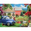Bits and Pieces – “A Simple Time” Farm & Countryside Jigsaw Puzzle by Alan Giana – Vintage Truck, Swan Pond & Rustic Barn Scene (300 Piece Puzzle)