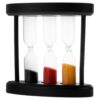 BIUYUYO Wooden Glass Sand Timer for Visual Timing 60 Seconds 3min 5min Reliable Sand Clock for Tooth Brushing and Birthday Gifts with Stylish Exterior
