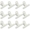 Bivethoi Metal Hinge Clips, 63mm, White, 20 Pcs
