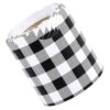 Black Bulletin Board Border Sticker Trim Checkered White Scalloped