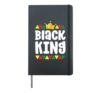 Black History Shirts For Boys Kids Black King African Pride Hardcover Journal, Black