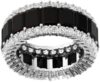 Black Onyx Eternity Band for Women 8 Carat 18k Gold Black Onyx Engagement Band Emerald & Round Cut Black Matching Wedding Band Unique Bridal Promise Band Anniversary/Christmas/Birthday Jewelry