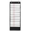 Black Oxford Cloth Pet Educational Pocket Chart with Hooks