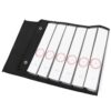 Black Oxford Cloth Pet Note Card Hanging Pocket Chart with Hooks