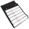 Black Oxford Cloth Pet Pocket Chart with Pockets for Schedules