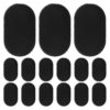 Black Piggy Bank Stopper with Double Layer Design 40pcs Silicone Oval